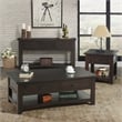 Martin Svensson Home Rustic Solid Wood 2 Drawer Coffee Table Espresso