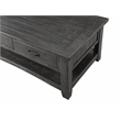 Martin Svensson Home Rustic Solid Wood 2 Drawer Coffee Table Gray
