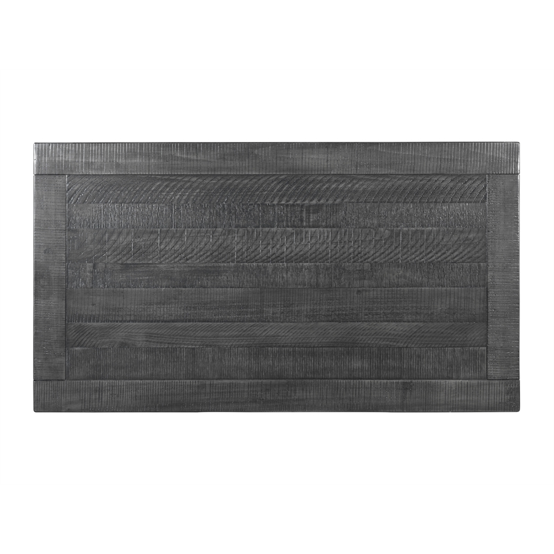 Martin Svensson Home Rustic Solid Wood 2 Drawer Coffee Table Gray