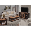 Martin Svensson Home Rustic Wood 1 Drawer End Table Antique Black and Honey