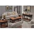 Martin Svensson Home Rustic Wood 1 Drawer End Table Antique Black and Honey
