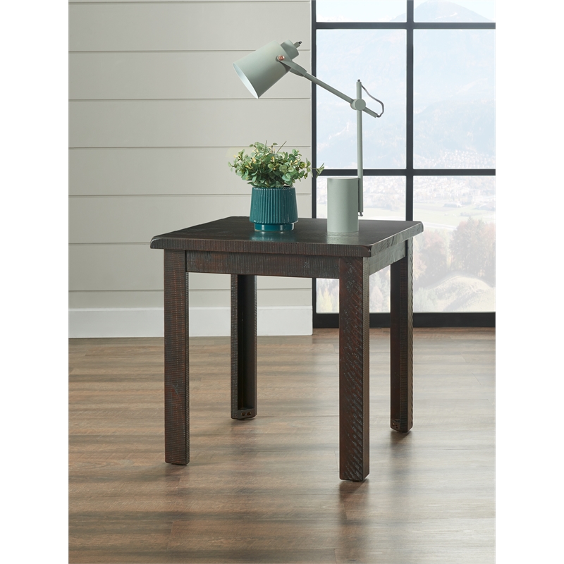 Martin Svensson Home Ventura Solid Wood End Table Espresso