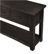 Martin Svensson Home Rustic 3 Drawer Sofa Console Table Antique White and Honey