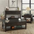 Martin Svensson Home Rustic 3 Drawer Sofa Console Table Antique White and Honey