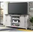 Martin Svensson Home Hampton Solid Wood TV Stand White Stain with Grey Stain Top
