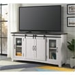 Martin Svensson Home Hampton Solid Wood TV Stand White Stain with Grey Stain Top