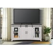 Martin Svensson Home Hampton Solid Wood TV Stand White Stain with Grey Stain Top