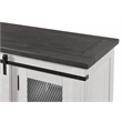 Martin Svensson Home Hampton Solid Wood TV Stand White Stain with Grey Stain Top