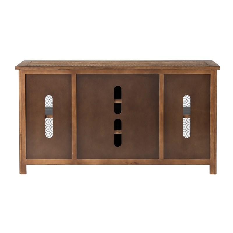 Martin Svensson Home Chesapeake Solid Wood TV Stand Natural Brown Finish