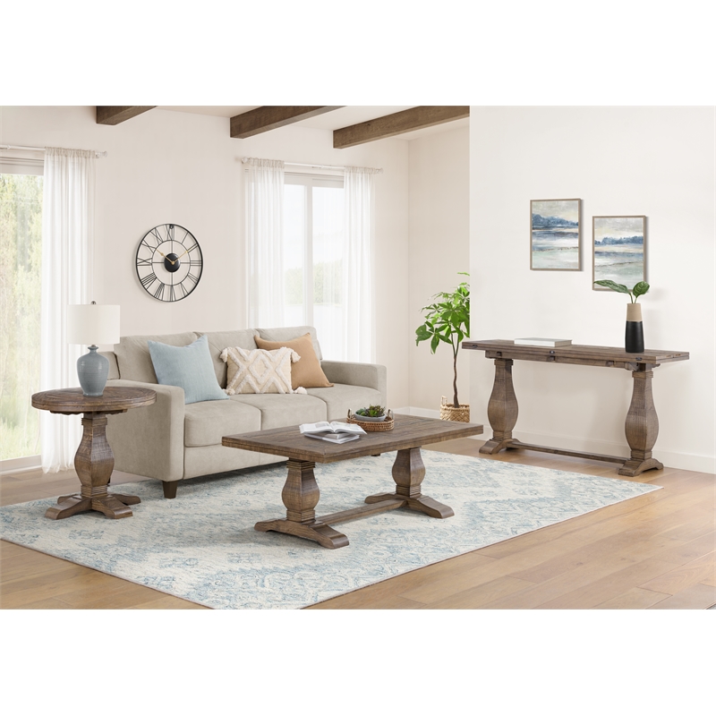 Martin Svensson Home Napa Solid Wood Coffee Table Reclaimed Natural Brown