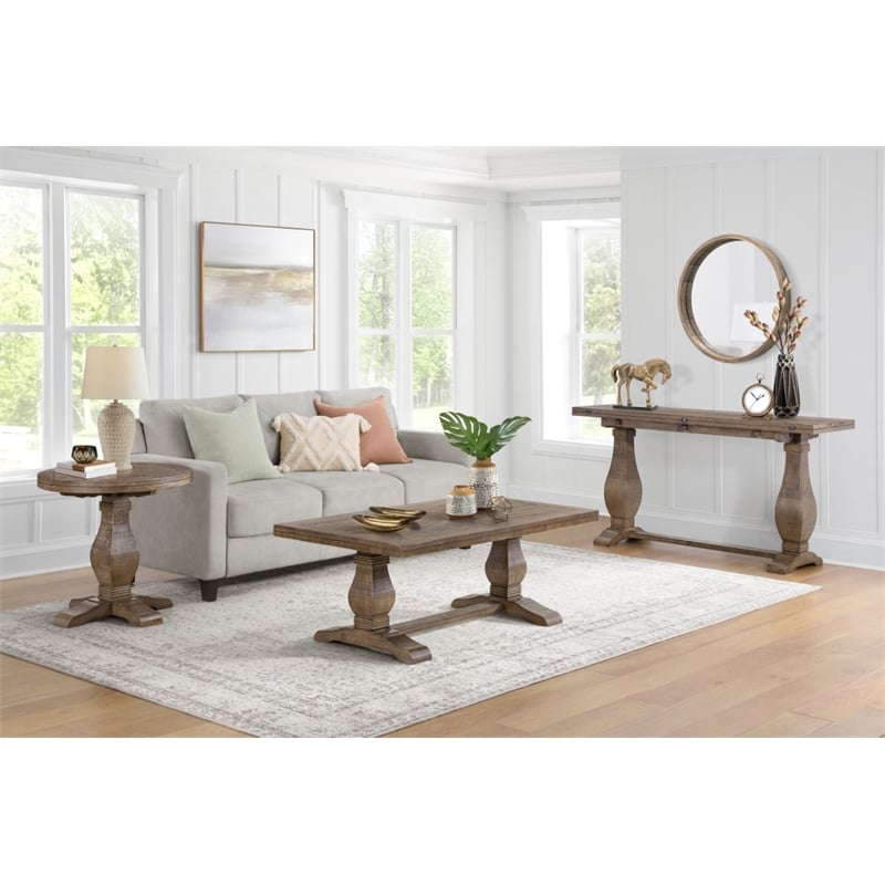 Martin Svensson Home Napa Solid Wood Coffee Table Reclaimed Natural Brown