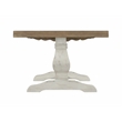 Martin Svensson Home Napa Solid Wood Coffee Table White Stain and Natural Brown
