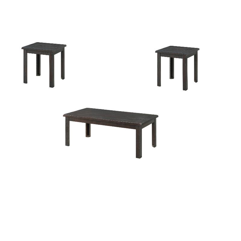 Martin Svensson Home Ventura Solid Wood Espresso Coffee Table + 2 End Table Set
