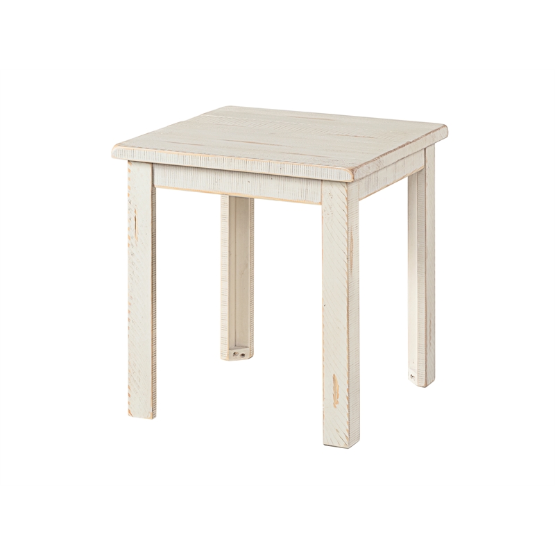 Martin Svensson Home Ventura Solid Wood White Coffee Table + 2 End Table Set