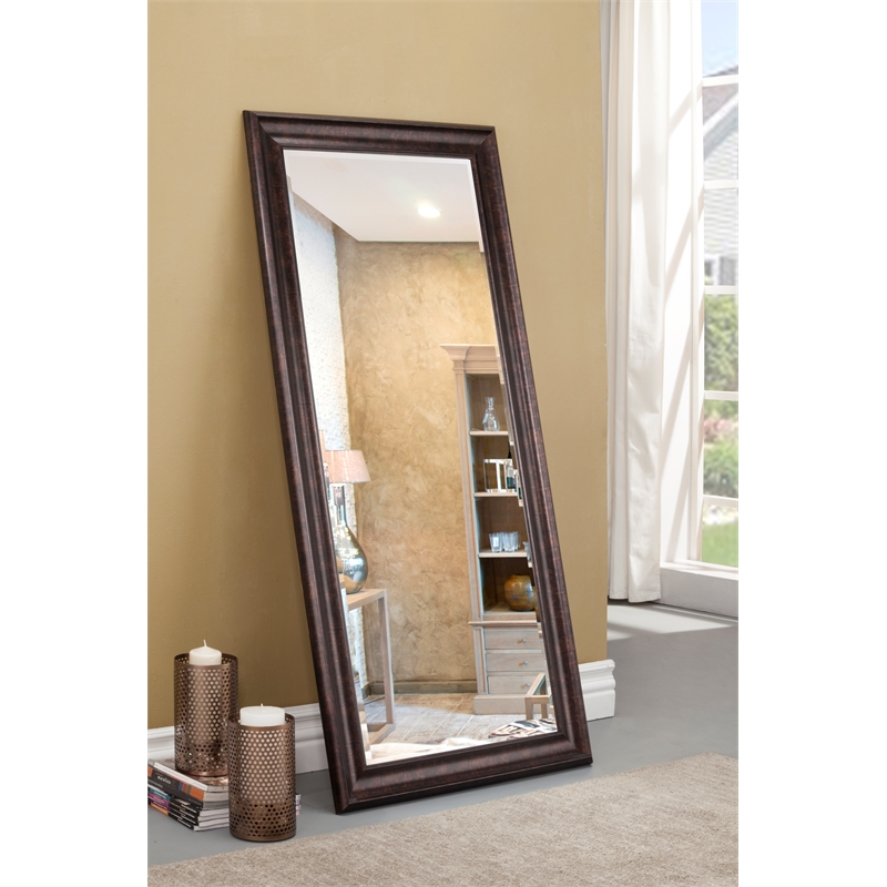 Martin Svensson Home Oil Rubbed Bronze Full Length Leaner Mirror