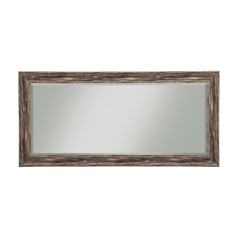 Martin Svensson Home Antique Black Farmhouse Full Length Leaner Mirror