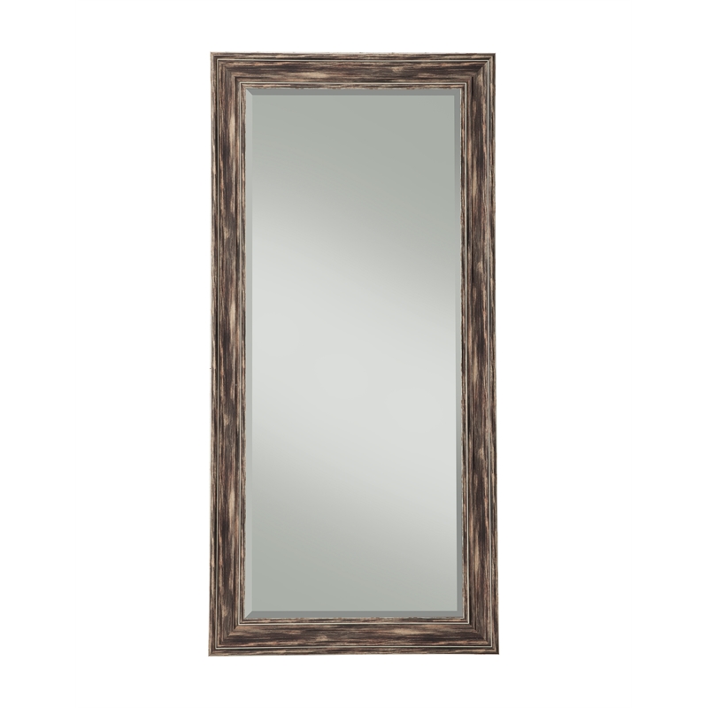 Martin Svensson Home Antique Black Farmhouse Full Length Leaner Mirror