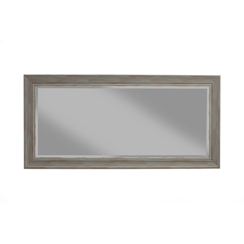 Martin Svensson Home Antique Gray Farmhouse Full Length Leaner Mirror