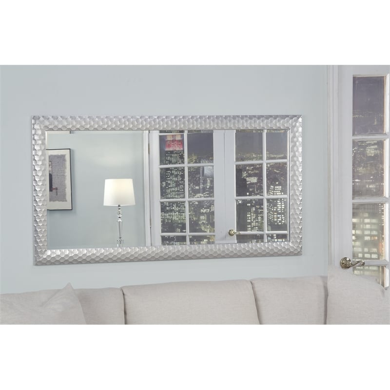 Martin Svensson Home Glam Full Length Leaner Mirror Metallic Silver