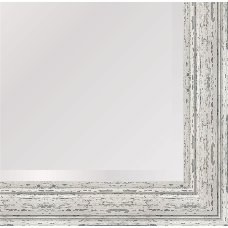 Martin Svensson Home Antique White and Gray Farmhouse Full Length Leaner Mirror