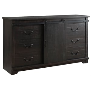 Martin Svensson Home Coastal Farmhouse 9 Drawer Dresser Antique Black