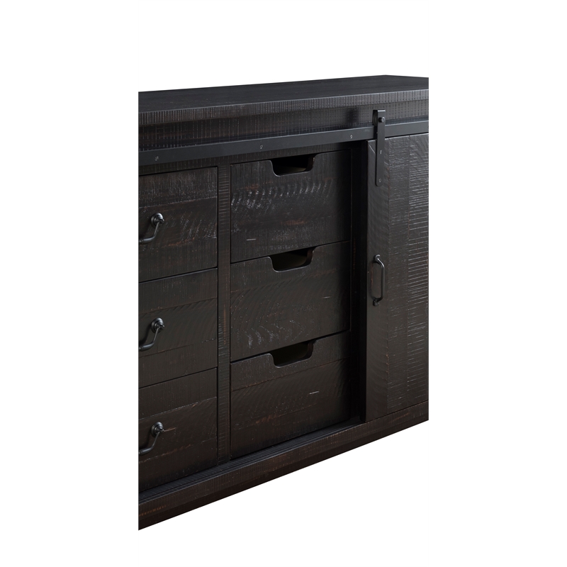 Martin Svensson Home Coastal Farmhouse 9 Drawer Dresser Antique Black