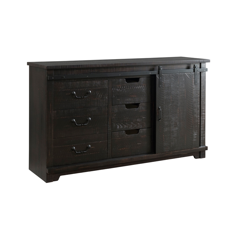 Martin Svensson Home Coastal Farmhouse 9 Drawer Dresser Antique Black