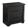 Martin Svensson Home Coastal Farmhouse 2 Drawer Nightstand Antique Black