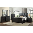 Martin Svensson Home Coastal Farmhouse 5 Drawer Chest Antique Black