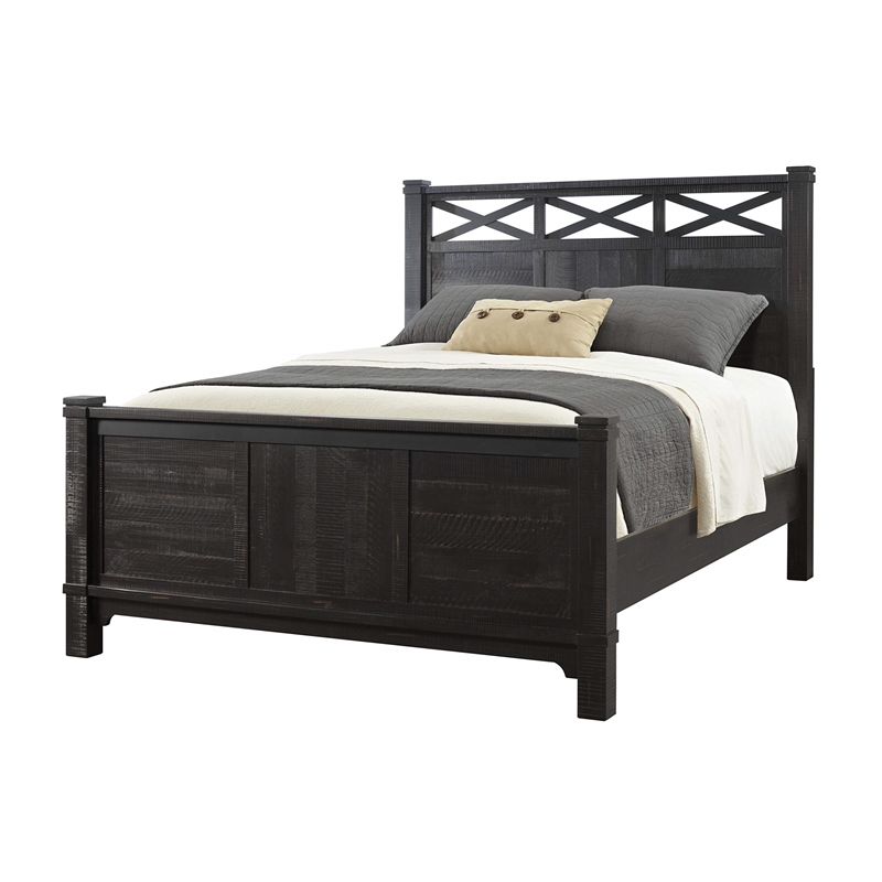 Martin Svensson Home Coastal Farmhouse California King Bed Antique Black