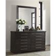 Martin Svensson Home Waterfront 6 Drawer Solid Wood Dresser Espresso Brown