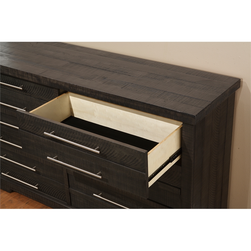 Martin Svensson Home Waterfront 6 Drawer Solid Wood Dresser Gray