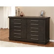 Martin Svensson Home Waterfront 6 Drawer Solid Wood Dresser Gray