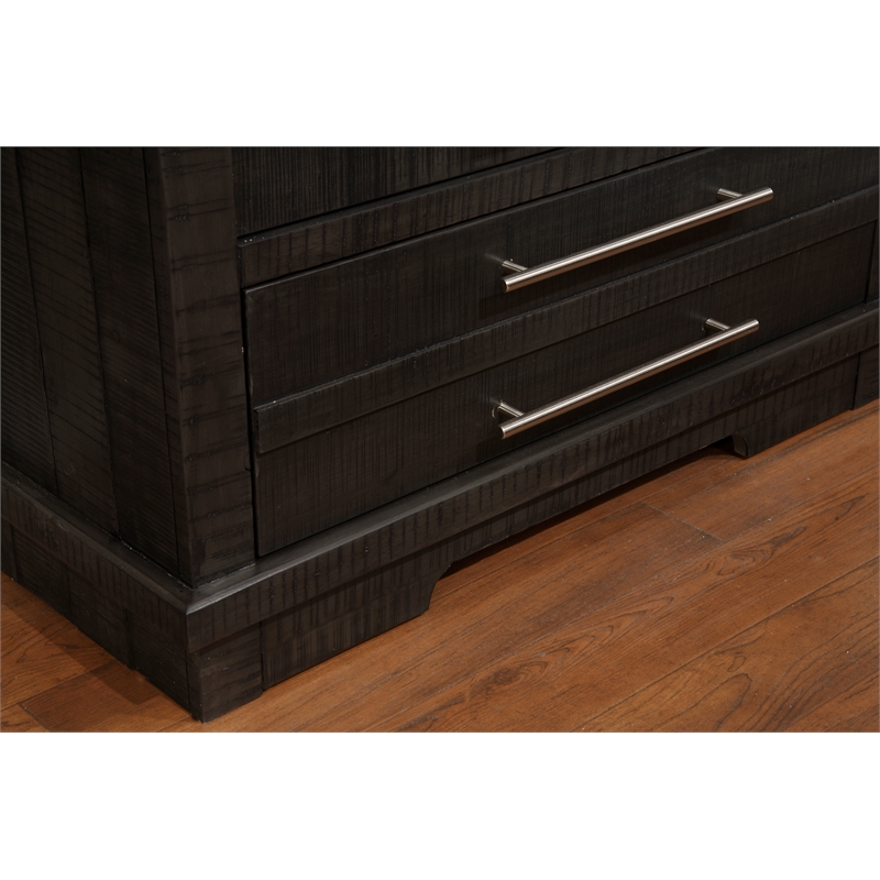Martin Svensson Home Waterfront 6 Drawer Solid Wood Dresser Gray