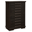 Martin Svensson Home Waterfront 5 Drawer Solid Wood Chest Gray