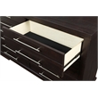 Martin Svensson Home Waterfront Queen Bookcase Storage Bed Espresso Brown
