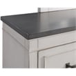 Martin Svensson Home Del Mar 2 Drawer Nightstand White with Gray Top