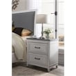 Martin Svensson Home Del Mar 2 Drawer Nightstand White with Gray Top