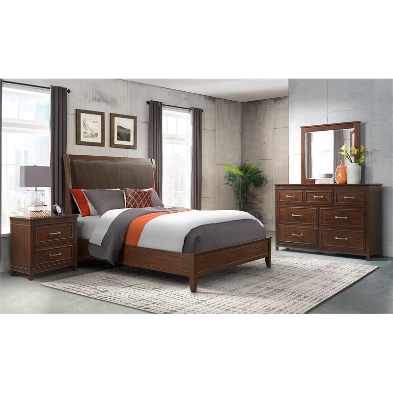 Martin Svensson Home La Jolla 7 Drawer Dresser Coffee Brown Walnut