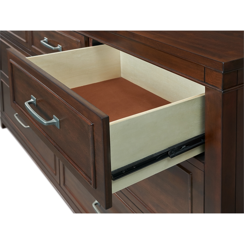Martin Svensson Home La Jolla 7 Drawer Dresser Coffee Brown Walnut