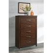 Martin Svensson Home La Jolla 5 Drawer Chest Coffee Brown Walnut
