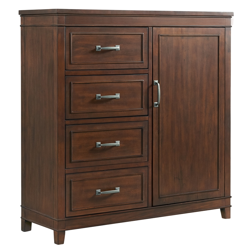 Martin Svensson Home La Jolla 4 Drawer Media Chest Coffee Brown Walnut