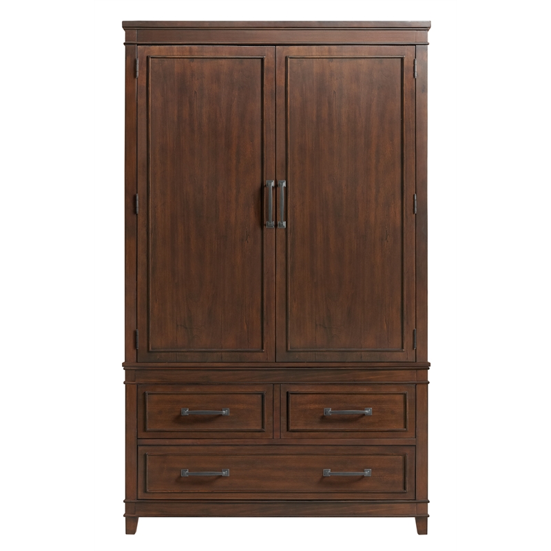 Martin Svensson Home La Jolla 3 Drawer Armoire Coffee Brown Walnut