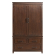 Martin Svensson Home La Jolla 3 Drawer Armoire Coffee Brown Walnut