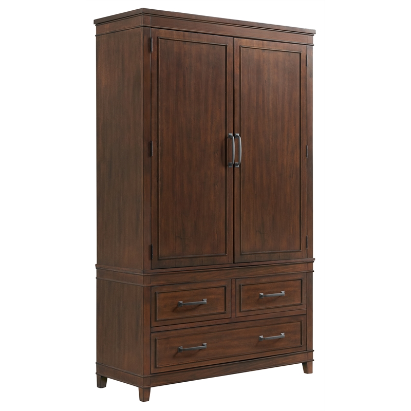 Martin Svensson Home La Jolla 3 Drawer Armoire Coffee Brown Walnut