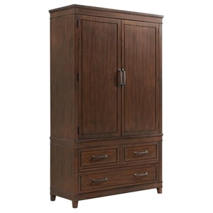 Martin Svensson Home La Jolla 3 Drawer Armoire Coffee Brown Walnut