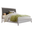 Martin Svensson Home Del Mar Queen Bed White with Gray Linen