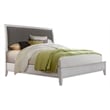 Martin Svensson Home Del Mar King Bed White with Gray Linen