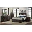 Martin Svensson Home Waterfront Cal King Bookcase Storage Bed Espresso Brown