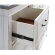 Martin Svensson Home Del Mar Nightstand with Security Drawer White with Gray Top
